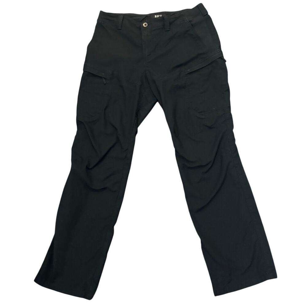 5.11 Tactical women's Black Cargo Pants Straight Fit High Rise Outdoor Size 14